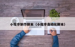 昌都小程序制作脚本（小程序自动化脚本）